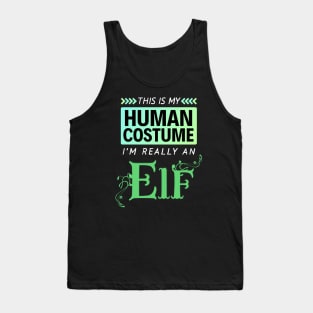 This is My Human Costume I'm Really an Elf (Gradient) Tank Top